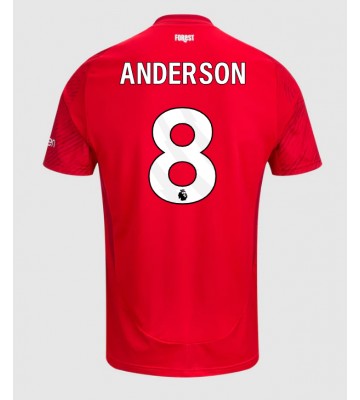 Nottingham Forest Elliot Anderson #8 Hjemmebanetrøje 2024-25 Kort ærmer